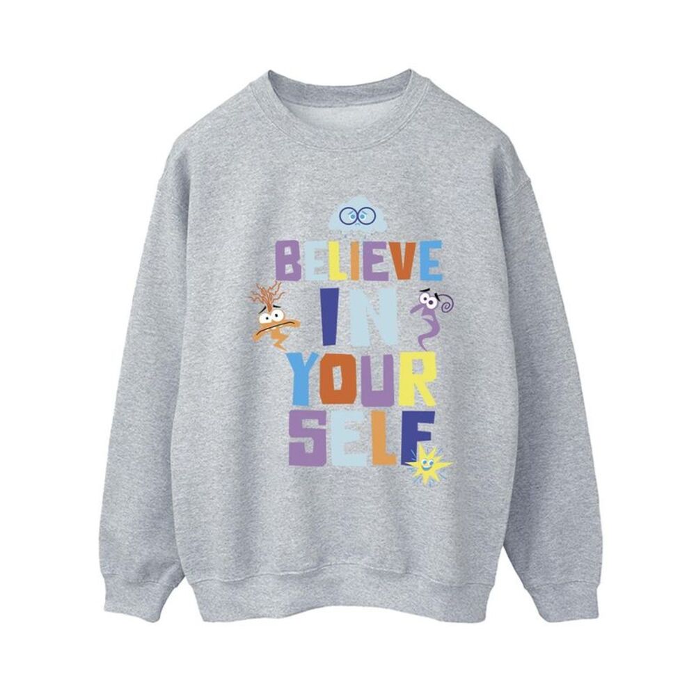 Inside Out 2 Womens/Ladies Believe In Yourself Sweatshirt / Sport Grey
